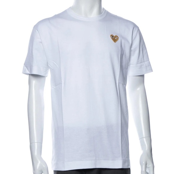 COMME DES GARÇONS PLAY Graphic Print Crew Neck T-Shirt Size: L - Picture 1 of 3